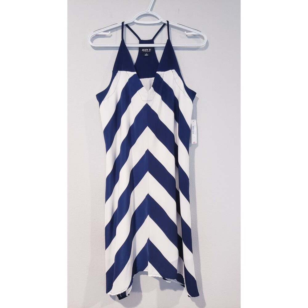 allen B by allen schwartz Sundress Size 2 Blue And White Slimming Stripe